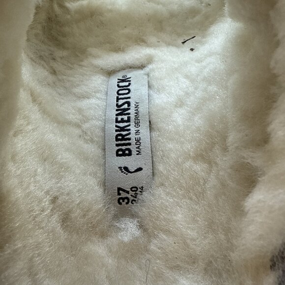 Women’s Birkenstock Arizona Shearling in Stone, Size 37 Medium/Narrow - Picture 7 of 7